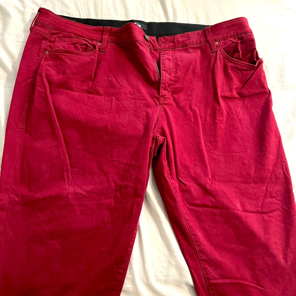 Lularoe Skinny Denim Cranberry